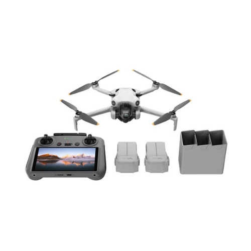 Drohne Dji Mini 4 Pro Fly More Combo mit Fernbedienung Weiß 