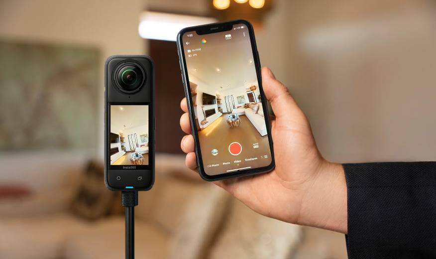 Insta360 8K X5 Standardversion Schwarze Action-Kamera 